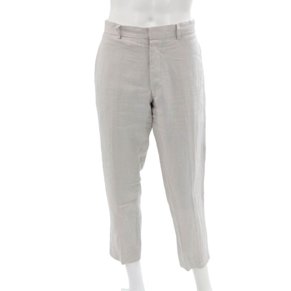 Club Monaco Mens Gray Linen Cropped Pants Size 32